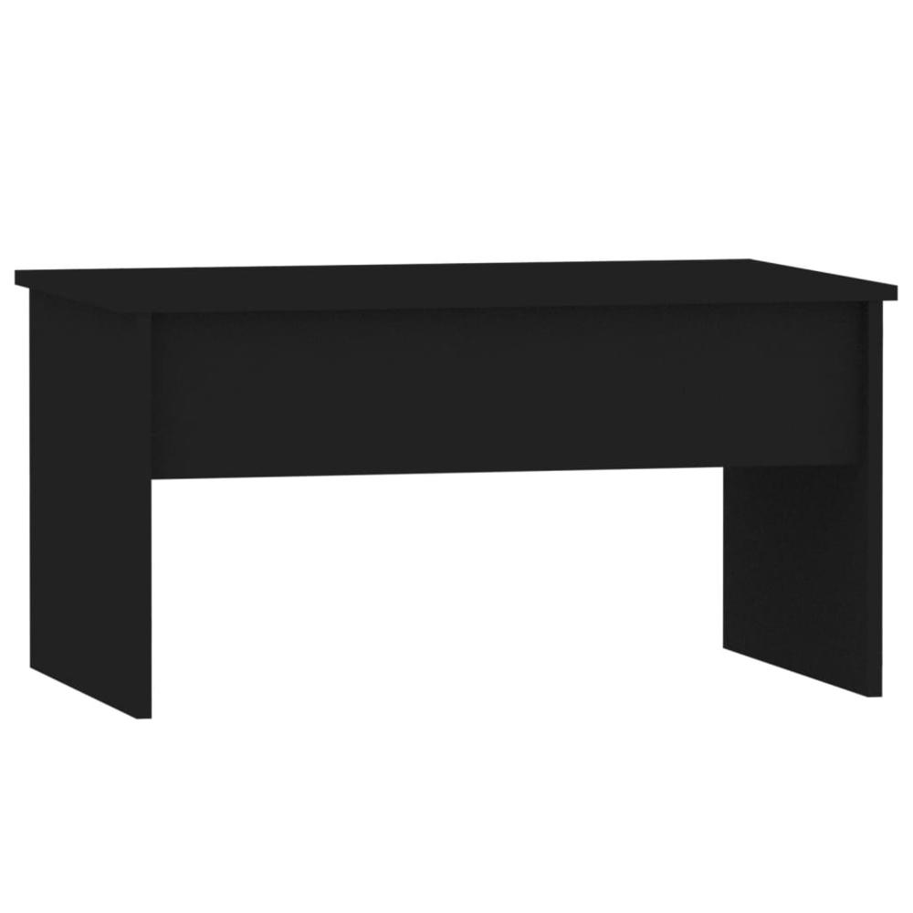 Coffee Table Black 31.5"x19.9"x16.3" Engineered Wood. Picture 2