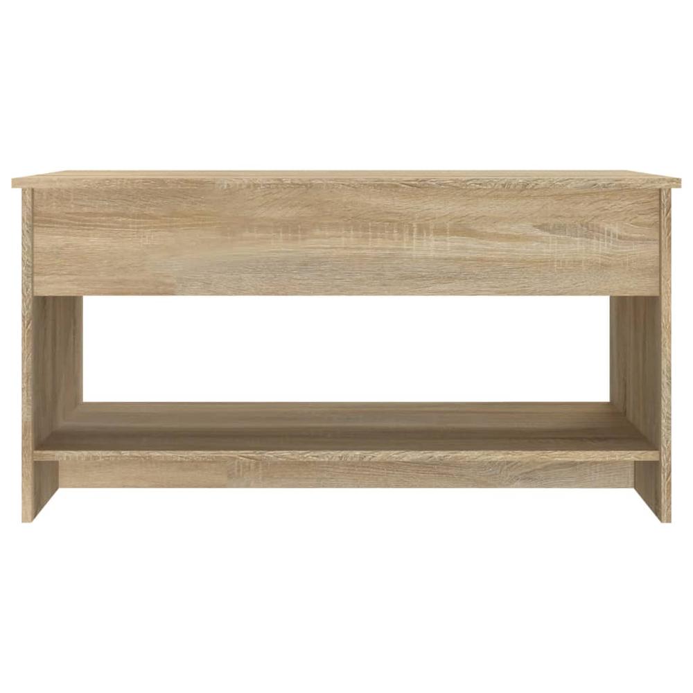 Coffee Table Sonoma Oak 40.2"x19.7"x20.7" Engineered Wood. Picture 5