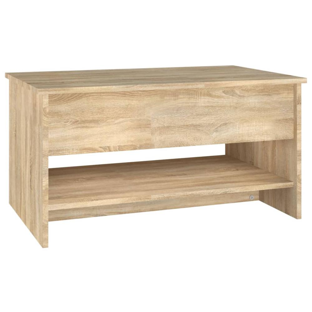 Coffee Table Sonoma Oak 31.5"x19.7"x15.7" Engineered Wood. Picture 4