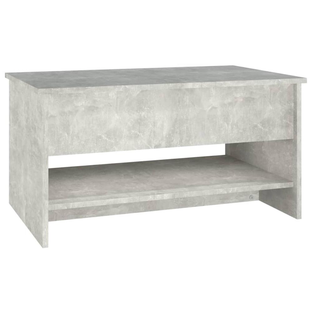 Coffee Table Concrete Gray 31.5"x19.7"x15.7" Engineered Wood. Picture 4