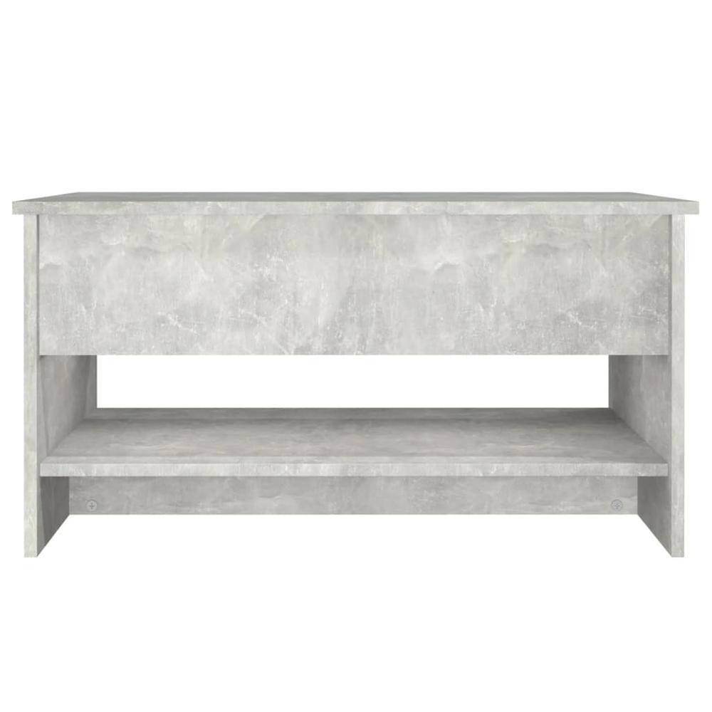 Coffee Table Concrete Gray 31.5"x19.7"x15.7" Engineered Wood. Picture 5