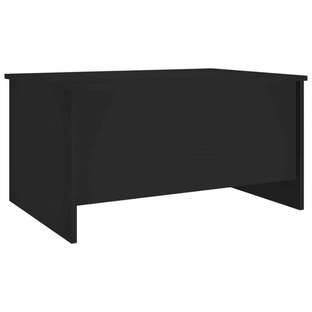 Coffee Table Black 31.5"x21.9"x16.3" Engineered Wood. Picture 2