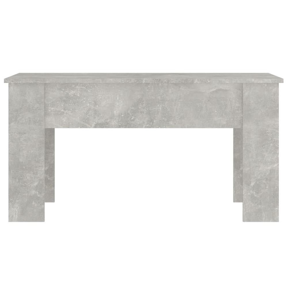 Coffee Table Concrete Gray 39.8"x19.3"x20.5" Engineered Wood. Picture 5