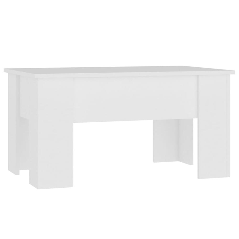 Coffee Table White 31.1"x19.3"x16.1" Engineered Wood. Picture 1