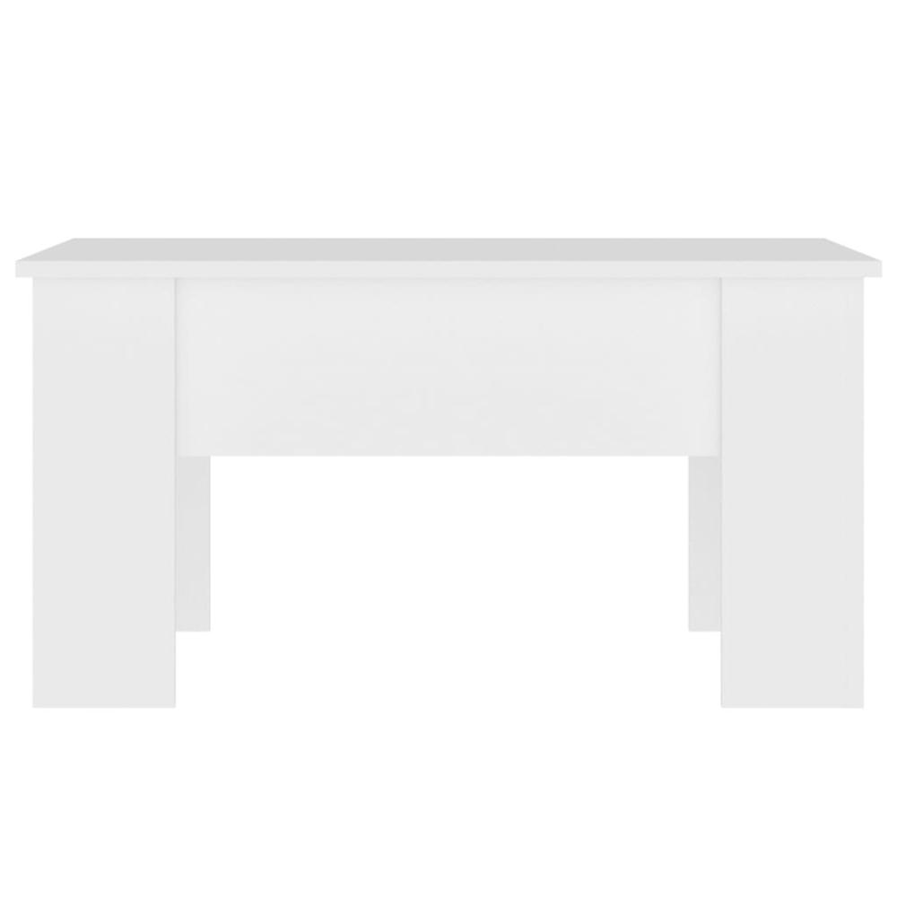Coffee Table White 31.1"x19.3"x16.1" Engineered Wood. Picture 2