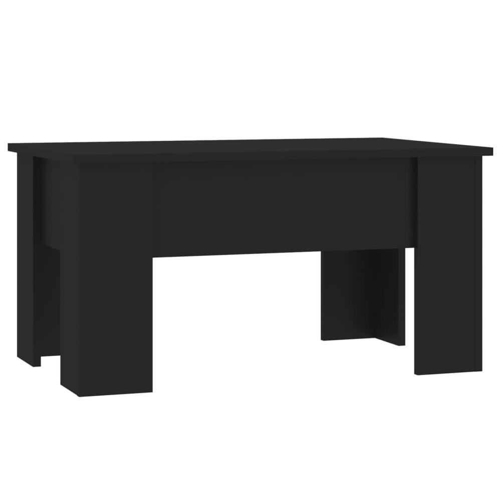 Coffee Table Black 31.1"x19.3"x16.1" Engineered Wood. Picture 1