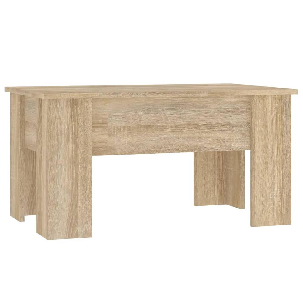 Coffee Table Sonoma Oak 31.1"x19.3"x16.1" Engineered Wood. Picture 1