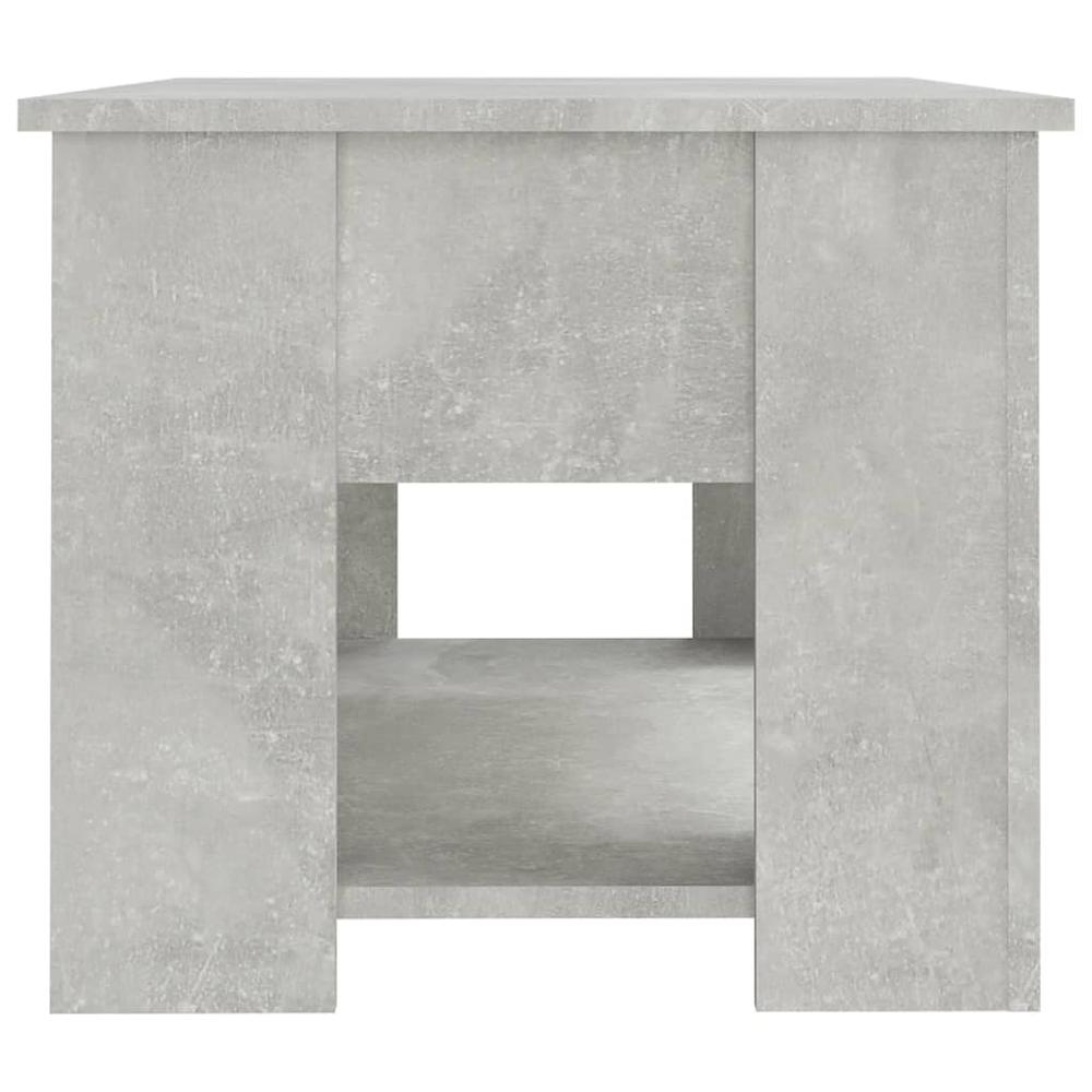 Coffee Table Concrete Gray 31.1"x19.3"x16.1" Engineered Wood. Picture 6