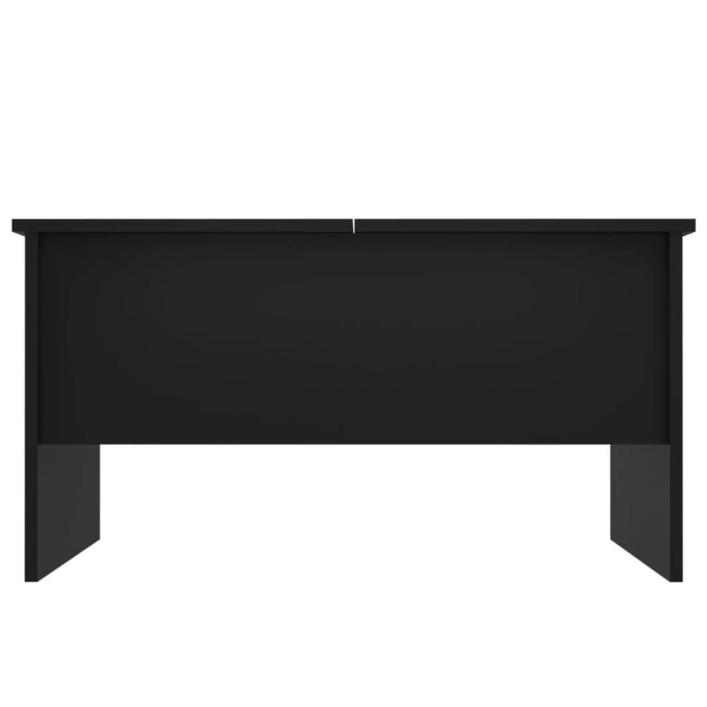 Coffee Table Black 31.5"x19.7"x16.7" Engineered Wood. Picture 5