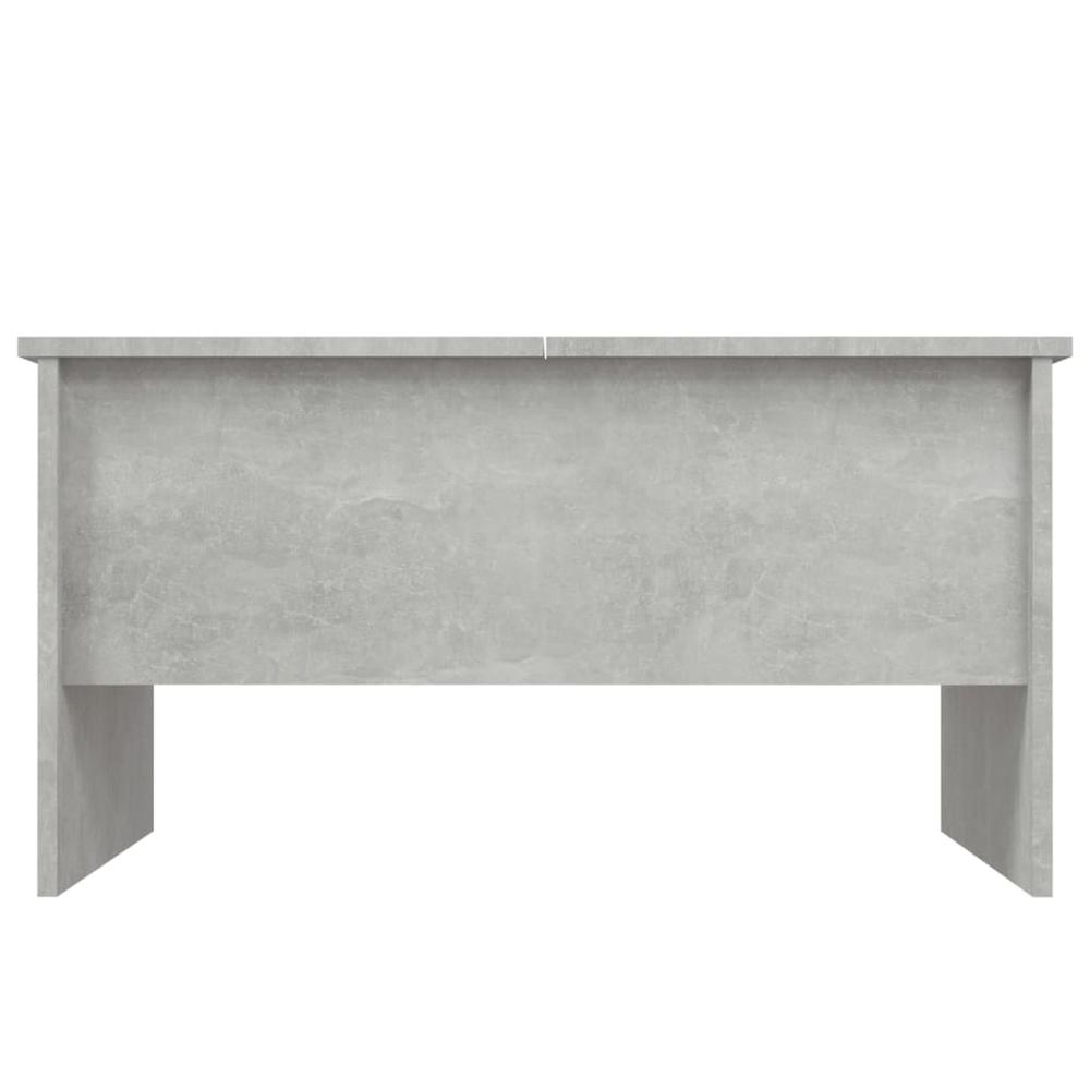 Coffee Table Concrete Gray 31.5"x19.7"x16.7" Engineered Wood. Picture 5