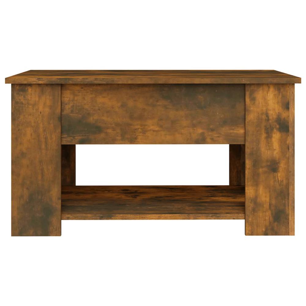 Coffee Table Smoked Oak 31.1"x19.3"x16.1" Engineered Wood. Picture 5