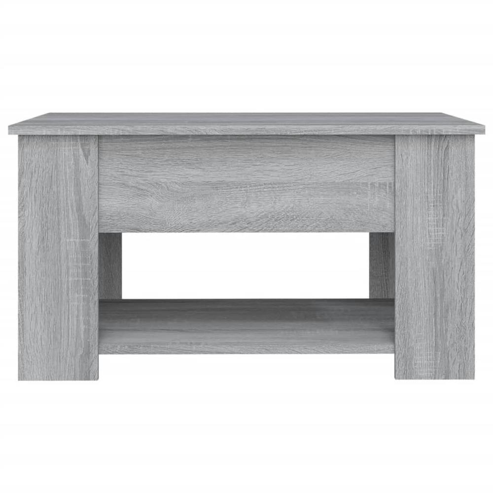 Coffee Table Gray Sonoma 31.1"x19.3"x16.1" Engineered Wood. Picture 5