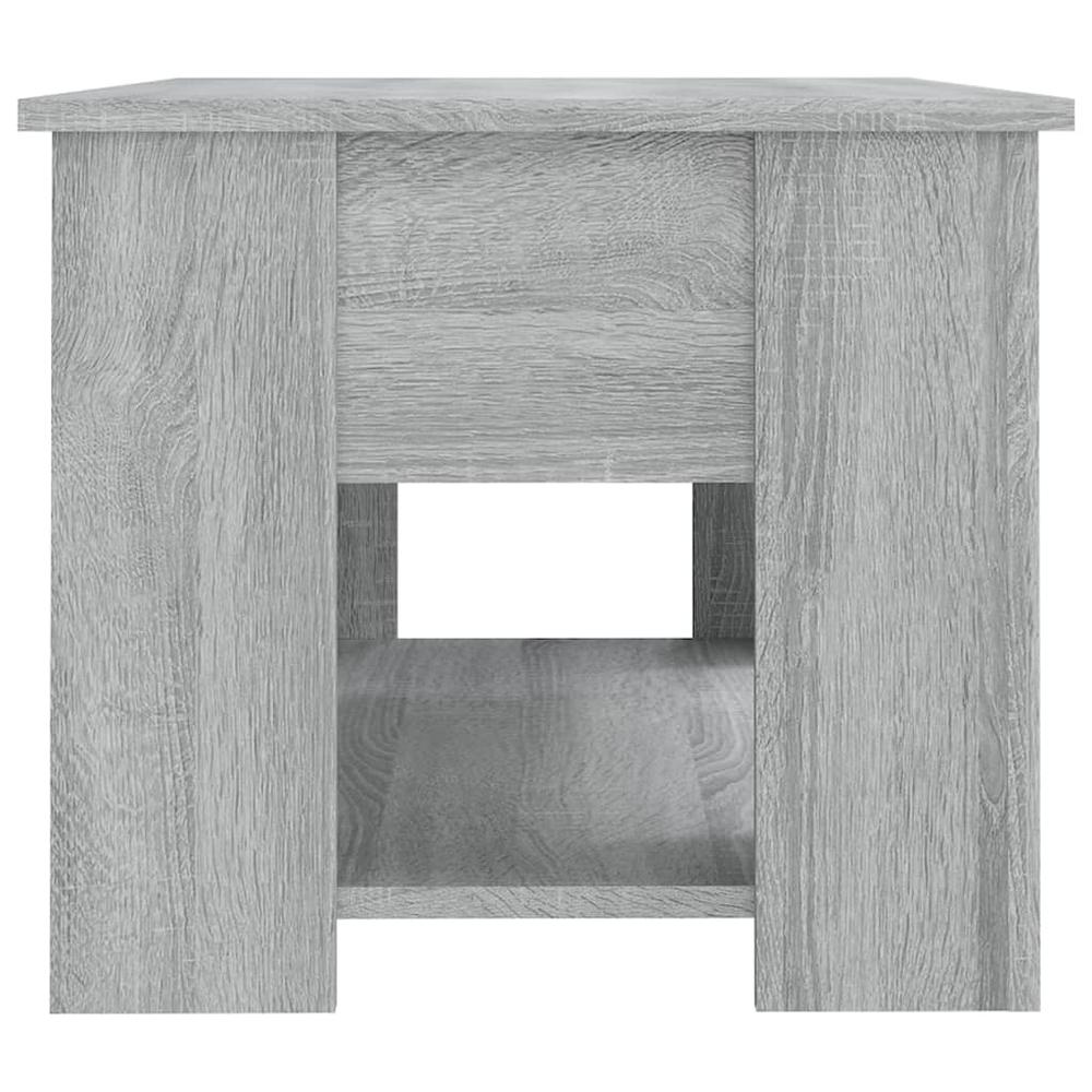 Coffee Table Gray Sonoma 31.1"x19.3"x16.1" Engineered Wood. Picture 6