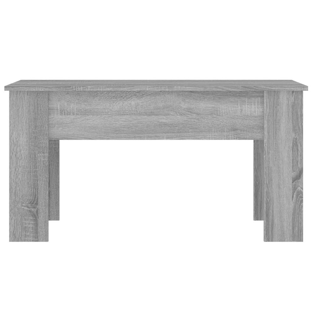 Coffee Table Gray Sonoma 39.8"x19.3"x20.5" Engineered Wood. Picture 5