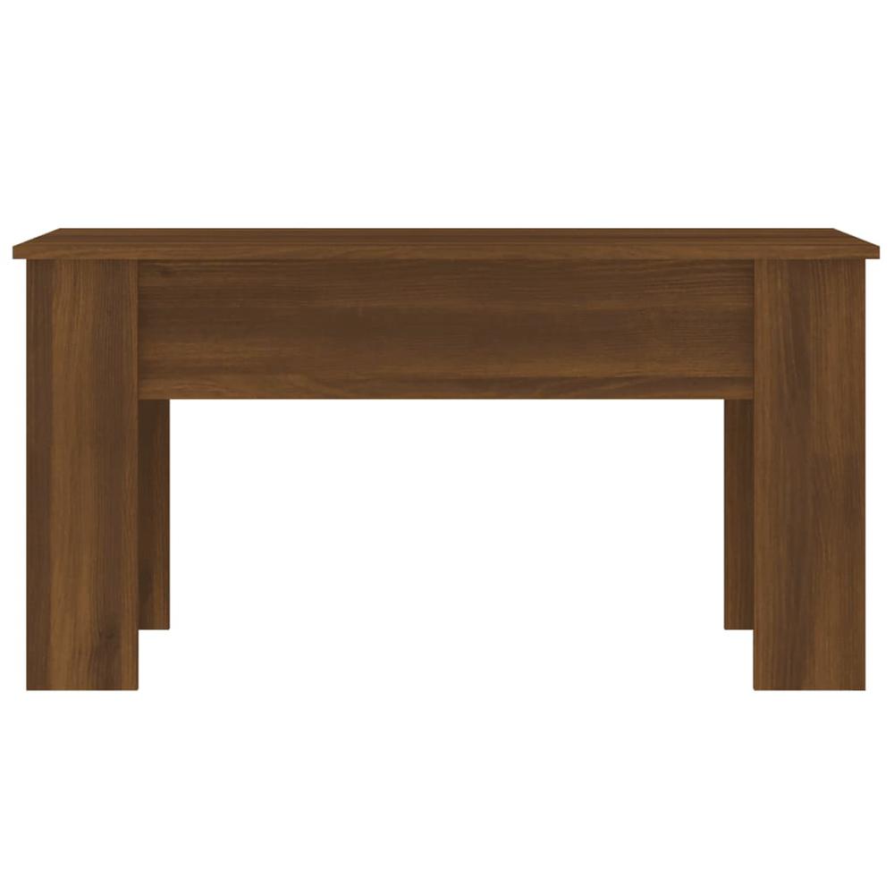 Coffee Table Brown Oak 39.8"x19.3"x20.5" Engineered Wood. Picture 5