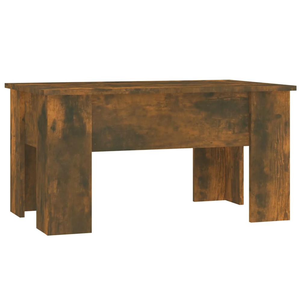 Coffee Table Smoked Oak 31.1"x19.3"x16.1" Engineered Wood. Picture 1