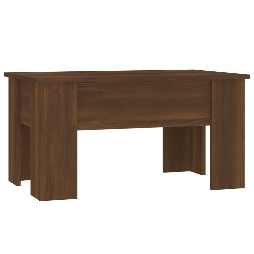 Coffee Table Brown Oak 31.1"x19.3"x16.1" Engineered Wood. Picture 1