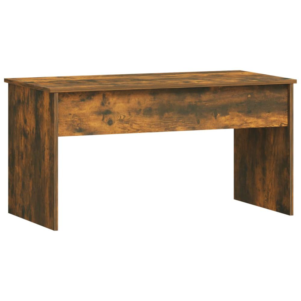Coffee Table Smoked Oak 40.2"x19.9"x20.7" Engineered Wood. Picture 2