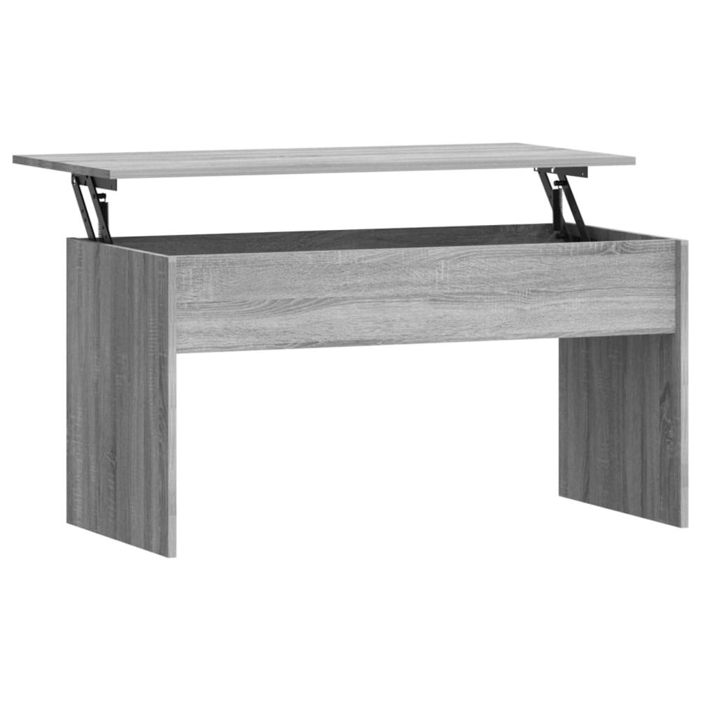 Coffee Table Gray Sonoma 40.2"x19.9"x20.7" Engineered Wood. Picture 1