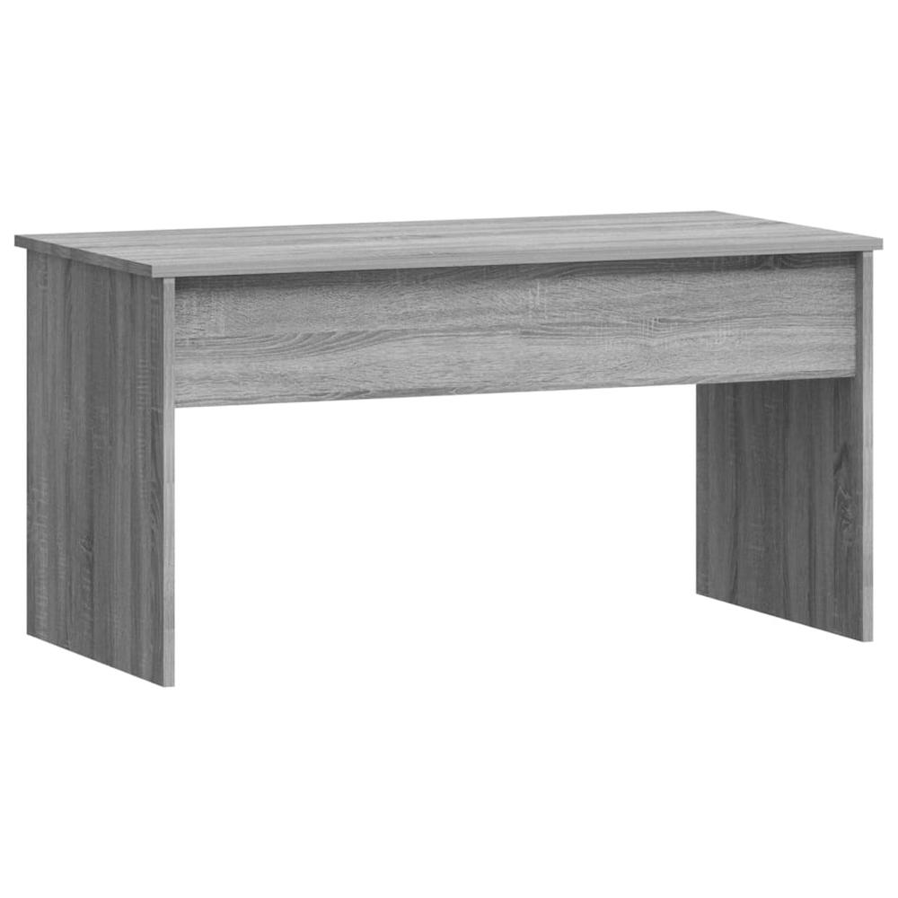 Coffee Table Gray Sonoma 40.2"x19.9"x20.7" Engineered Wood. Picture 2