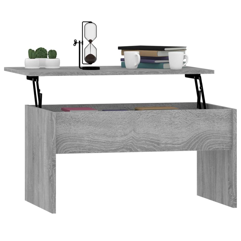 Coffee Table Gray Sonoma 31.5"x19.9"x16.3" Engineered Wood. Picture 6