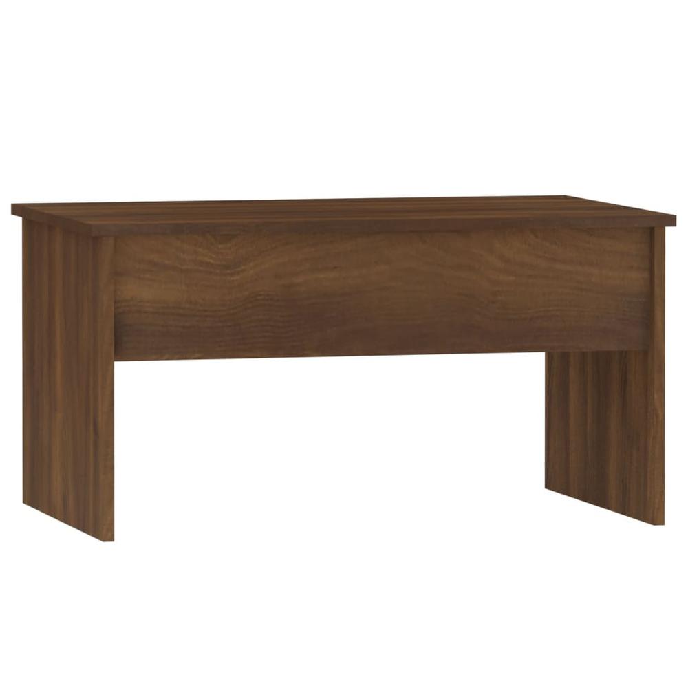 Coffee Table Brown Oak 31.5"x19.9"x16.3" Engineered Wood. Picture 2