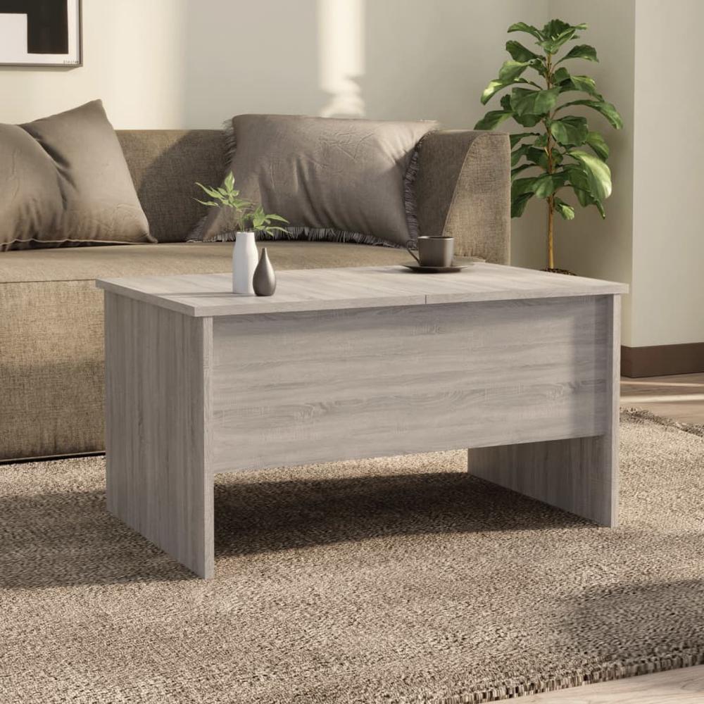 Coffee Table Gray Sonoma 31.5"x19.7"x16.7" Engineered Wood. Picture 2