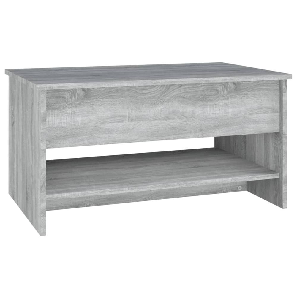 Coffee Table Gray Sonoma 31.5"x19.7"x15.7" Engineered Wood. Picture 5