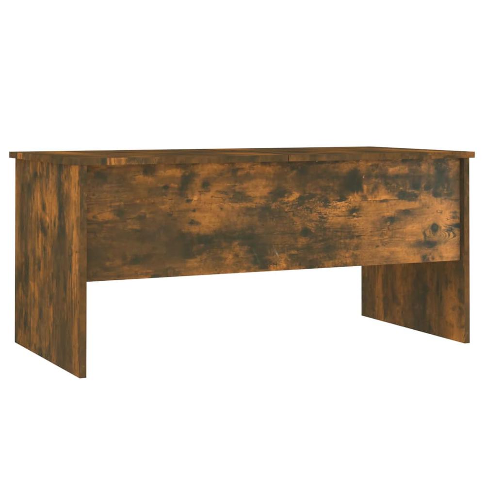 Coffee Table Smoked Oak 40.2"x19.9"x18.3" Engineered Wood. Picture 4