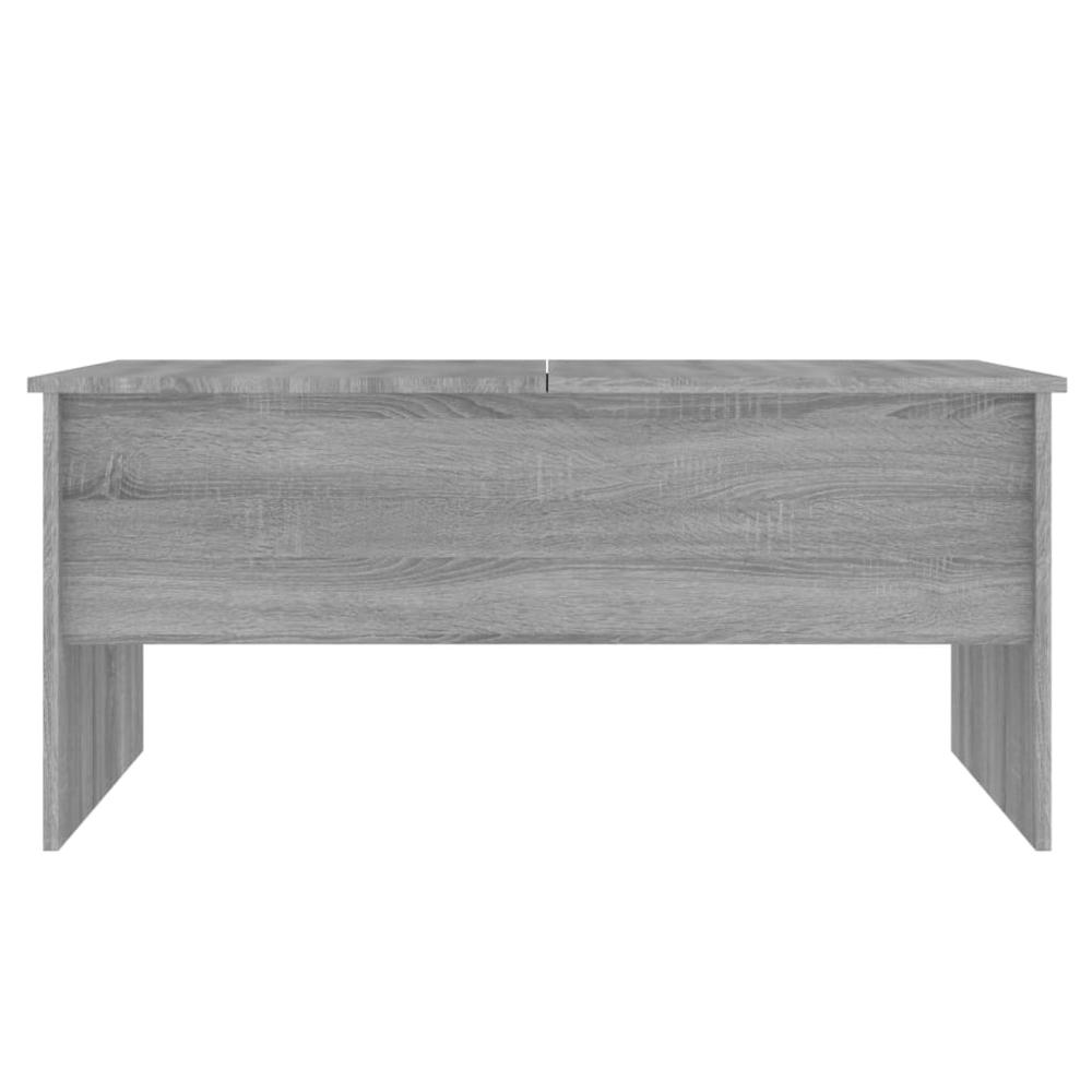 Coffee Table Gray Sonoma 40.2"x19.9"x18.3" Engineered Wood. Picture 5