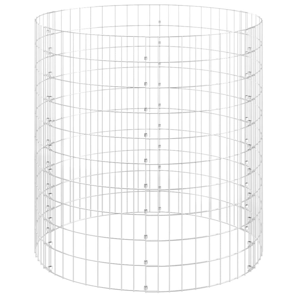 Circular Gabion Pole Galvanized Steel Ã˜39.4"x39.4". Picture 2