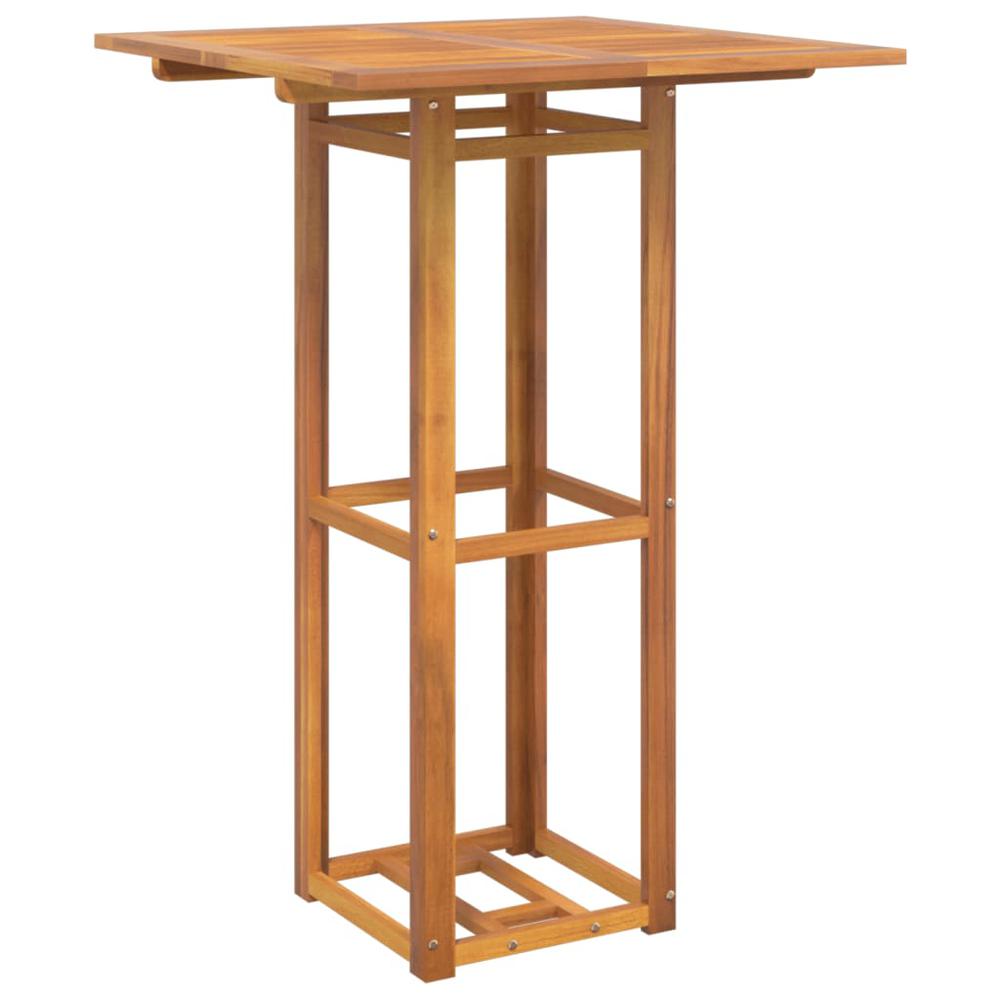 Bistro Table 29.5"x29.5"x43.3" Solid Wood Acacia. Picture 1