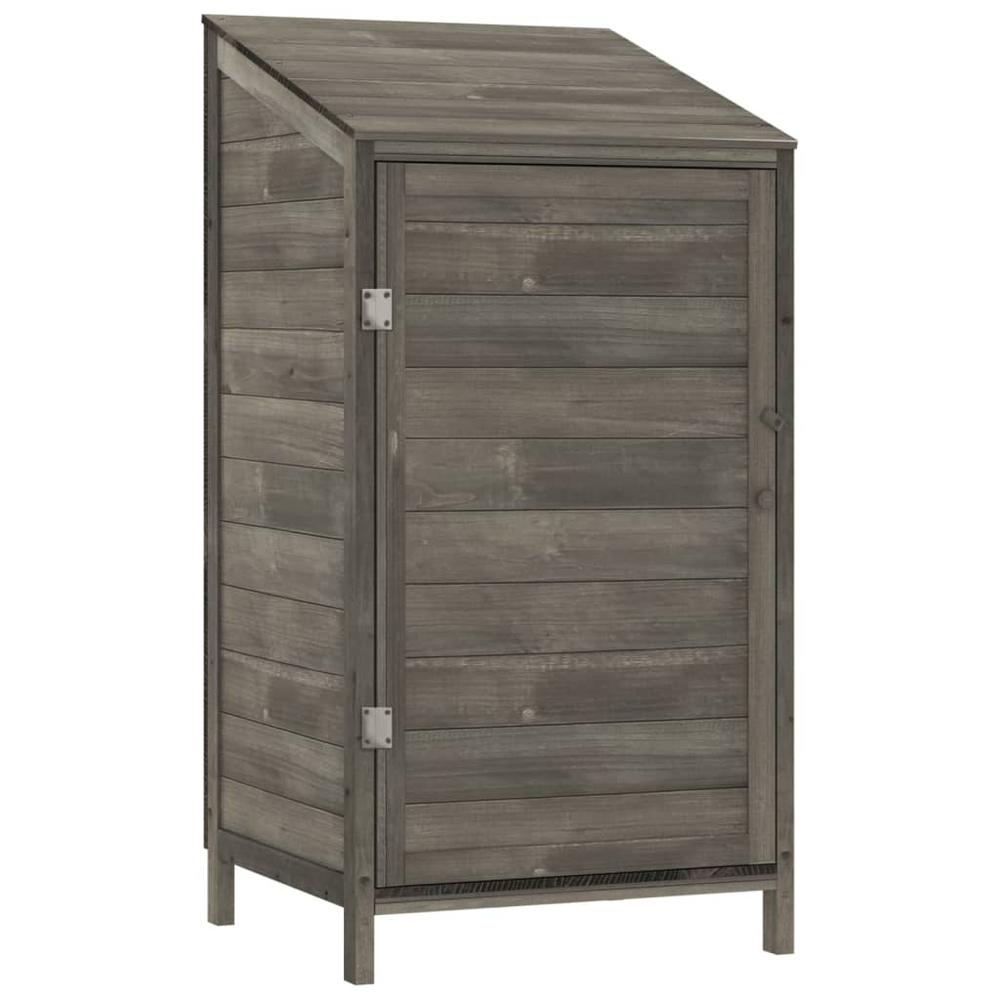 Garden Shed Anthracite 21.7"x20.5"x44.1" Solid Wood Fir. Picture 1