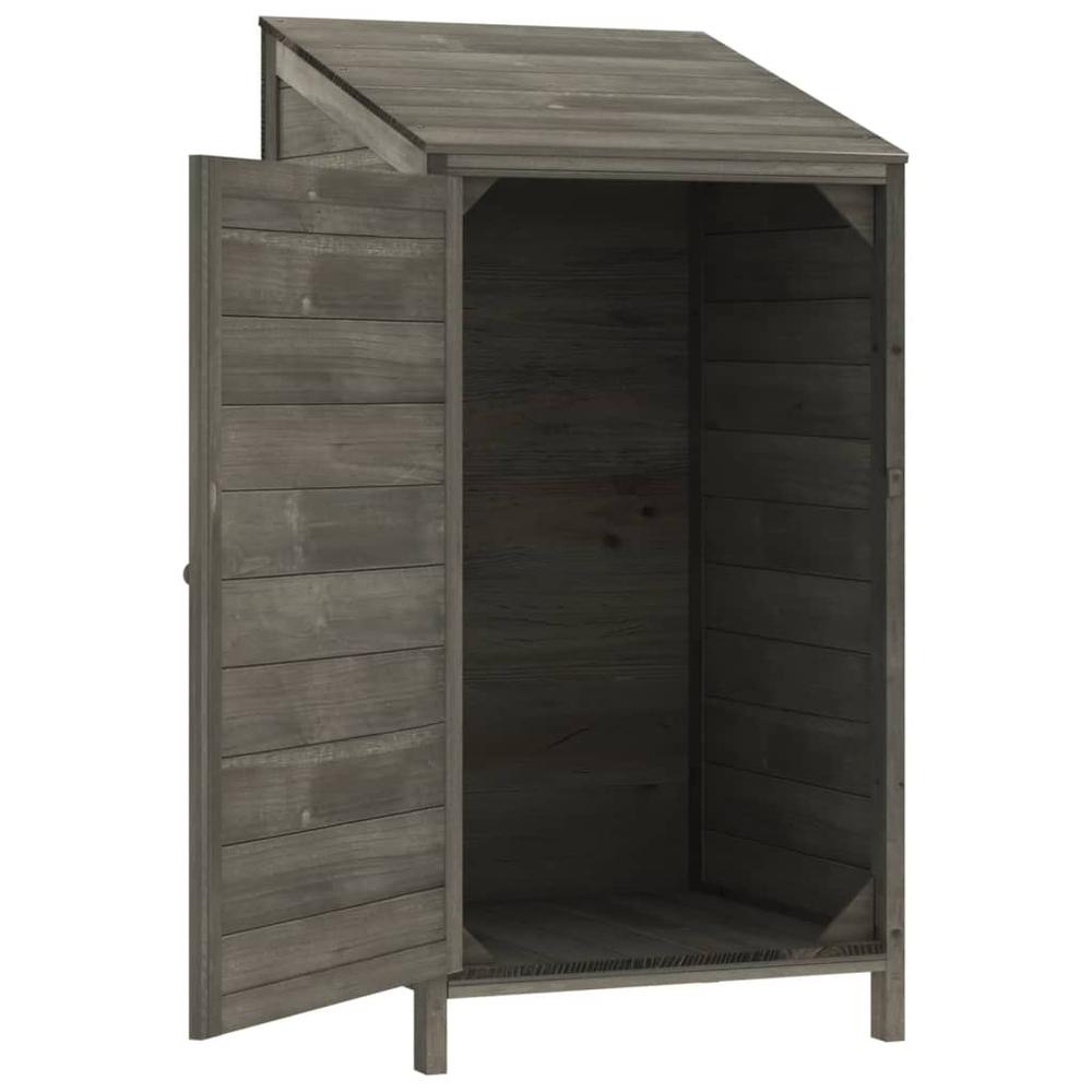 Garden Shed Anthracite 21.7"x20.5"x44.1" Solid Wood Fir. Picture 3