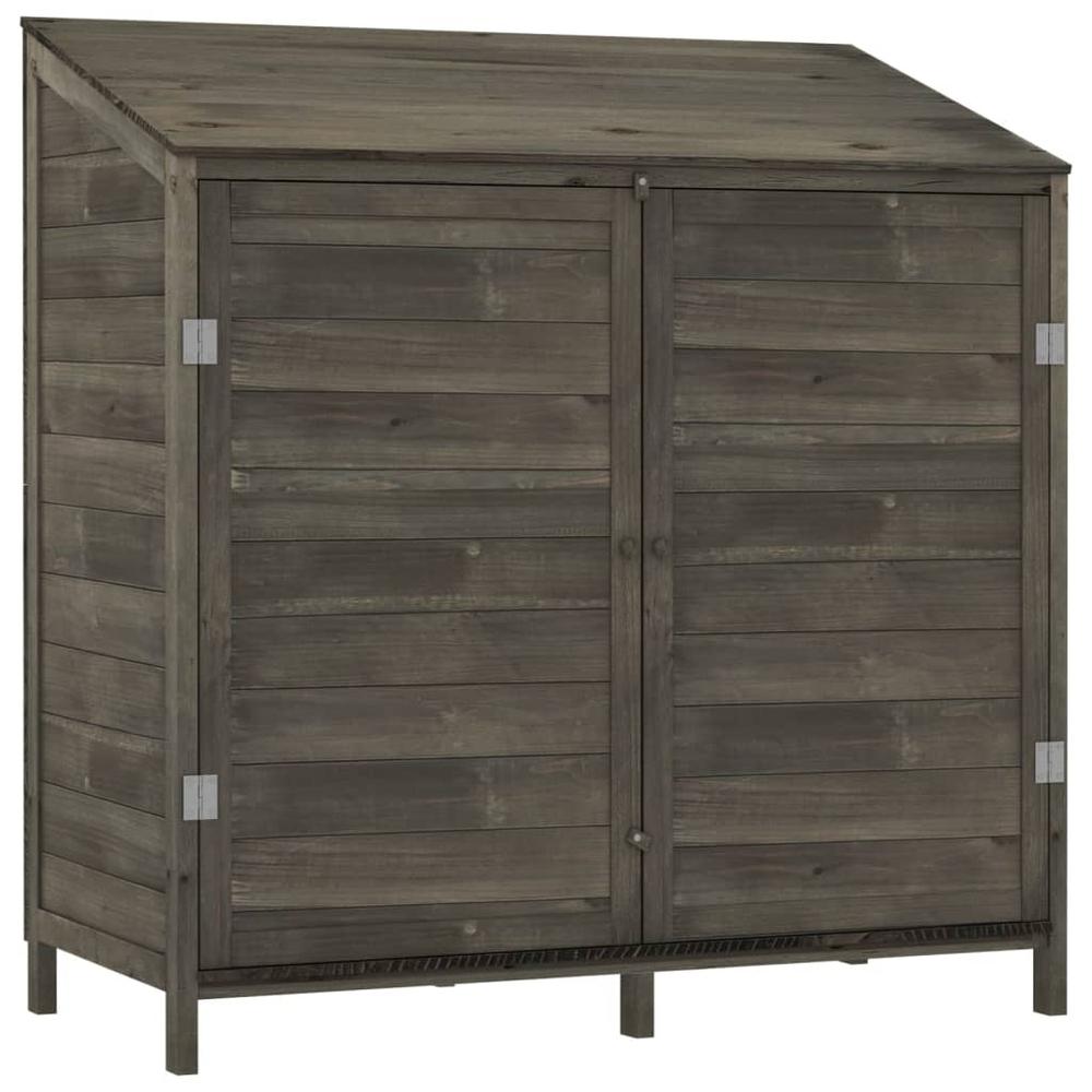 Garden Shed Anthracite 40.2"x20.5"x44.1" Solid Wood Fir. Picture 1