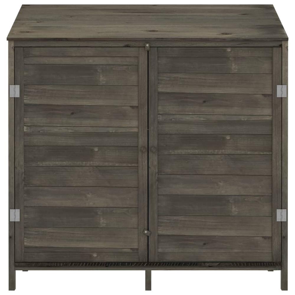 Garden Shed Anthracite 40.2"x20.5"x44.1" Solid Wood Fir. Picture 2
