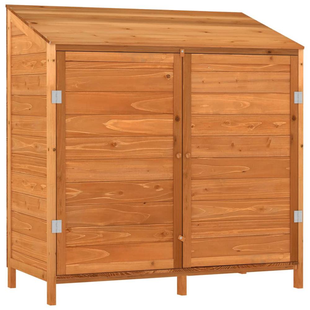 Garden Shed Brown 40.2"x20.5"x44.1" Solid Wood Fir. Picture 1