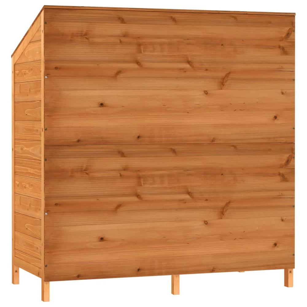 Garden Shed Brown 40.2"x20.5"x44.1" Solid Wood Fir. Picture 5