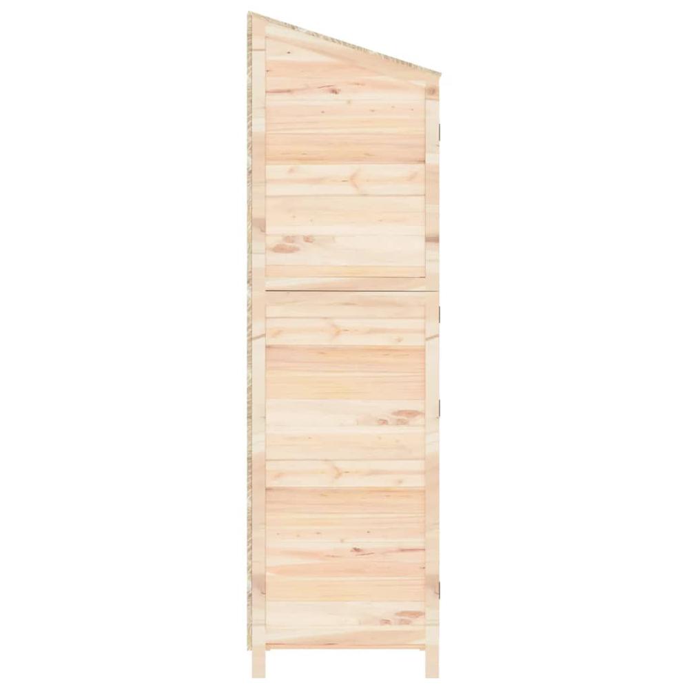 Garden Shed 21.7"x20.5"x68.7" Solid Wood Fir. Picture 4