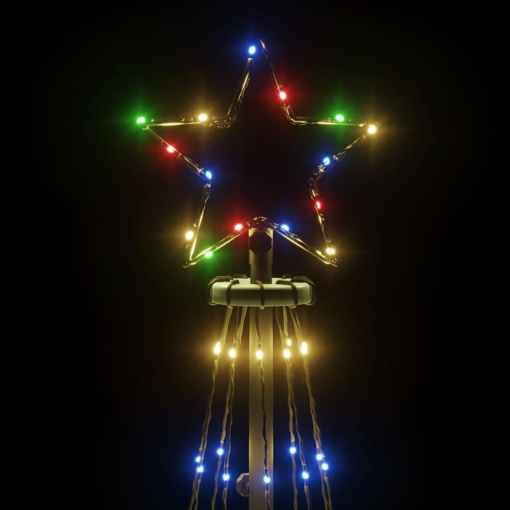 vidaXL Christmas Cone Tree Colorful 310 LEDs 39.4"x118.1". Picture 5