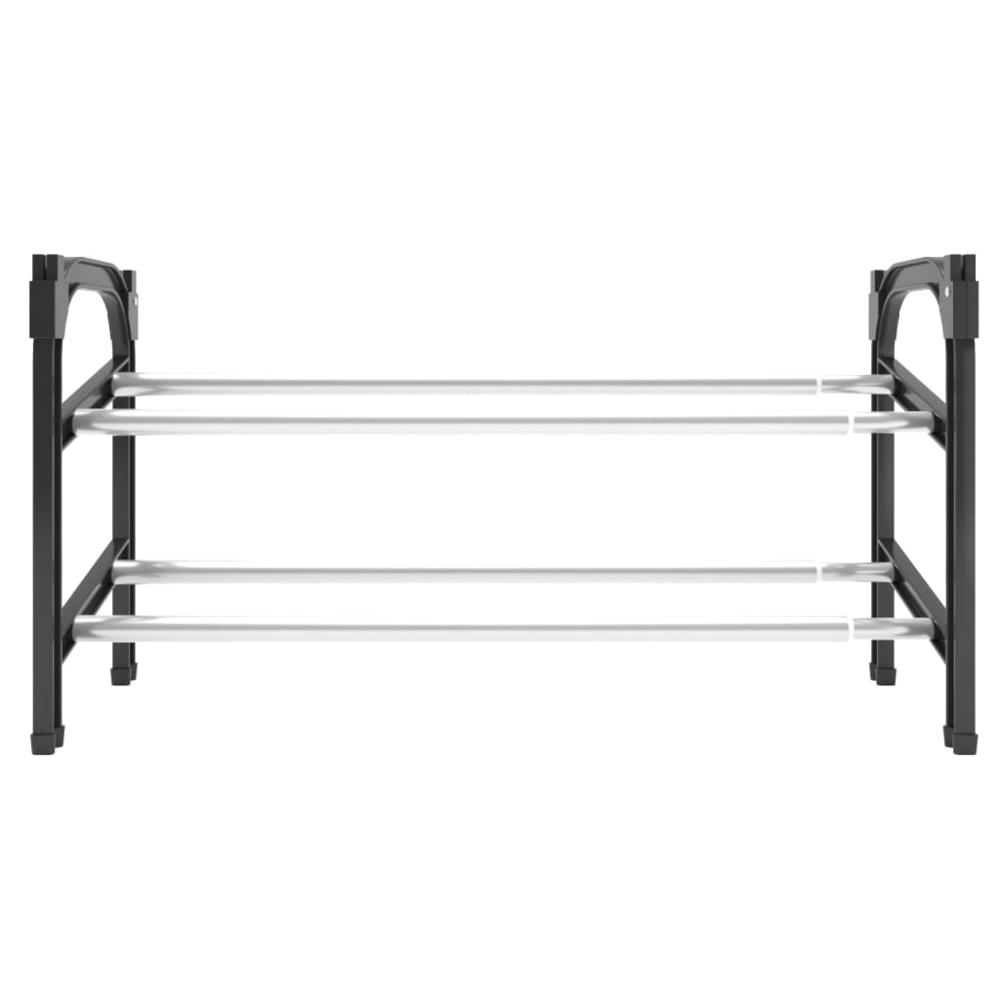 Extendable Shoe Rack with 2 Shelves 46.9"x9.4"x14.6". Picture 2