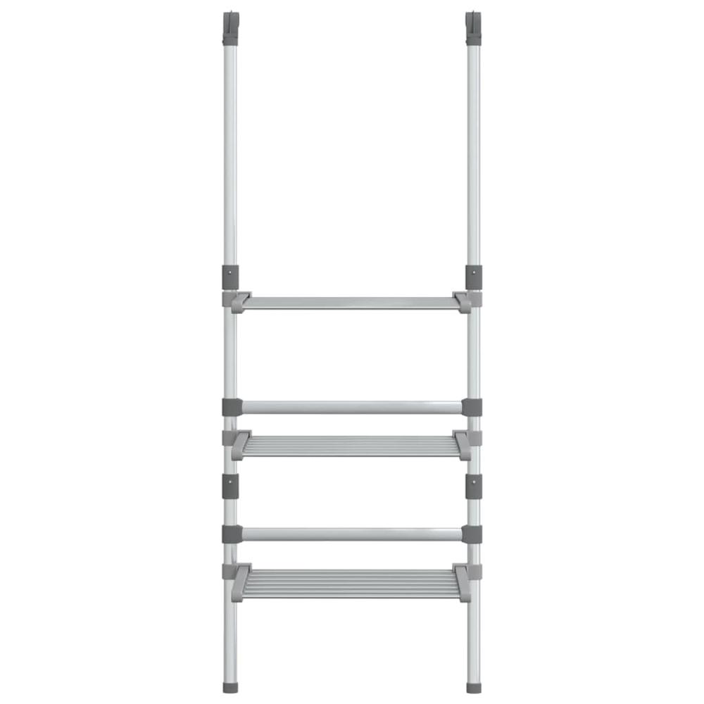 3-Tier Hanging Laundry Drying Rack Aluminum. Picture 2