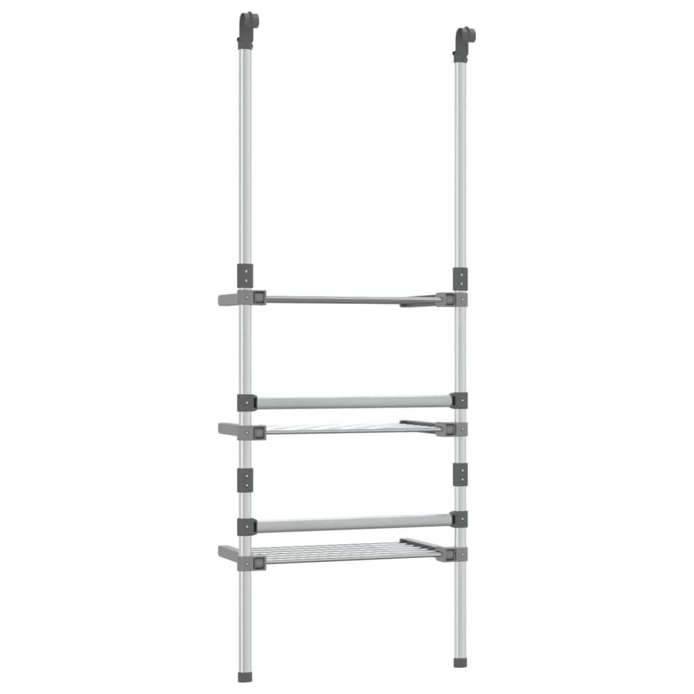 3-Tier Hanging Laundry Drying Rack Aluminum. Picture 4