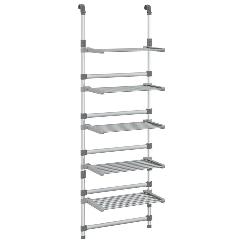 5-Tier Hanging Laundry Drying Rack Aluminum. Picture 1