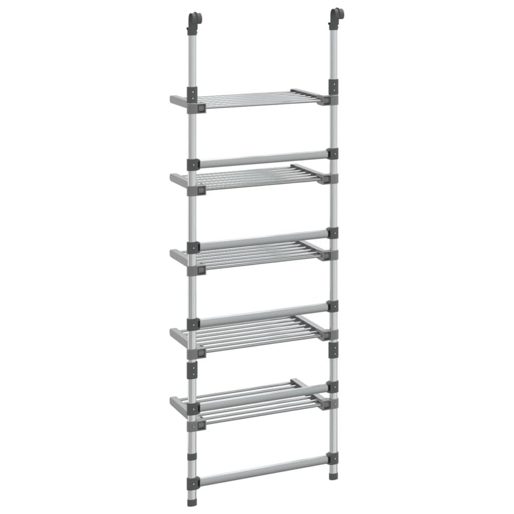 5-Tier Hanging Laundry Drying Rack Aluminum. Picture 4