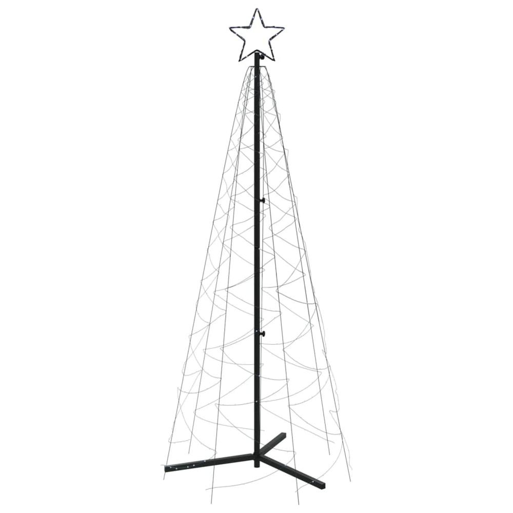 Christmas Cone Tree Cold White 200 LEDs 2x6 ft. Picture 2