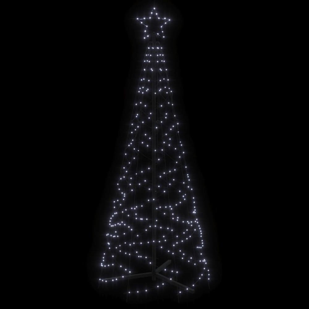 Christmas Cone Tree Cold White 200 LEDs 2x6 ft. Picture 3