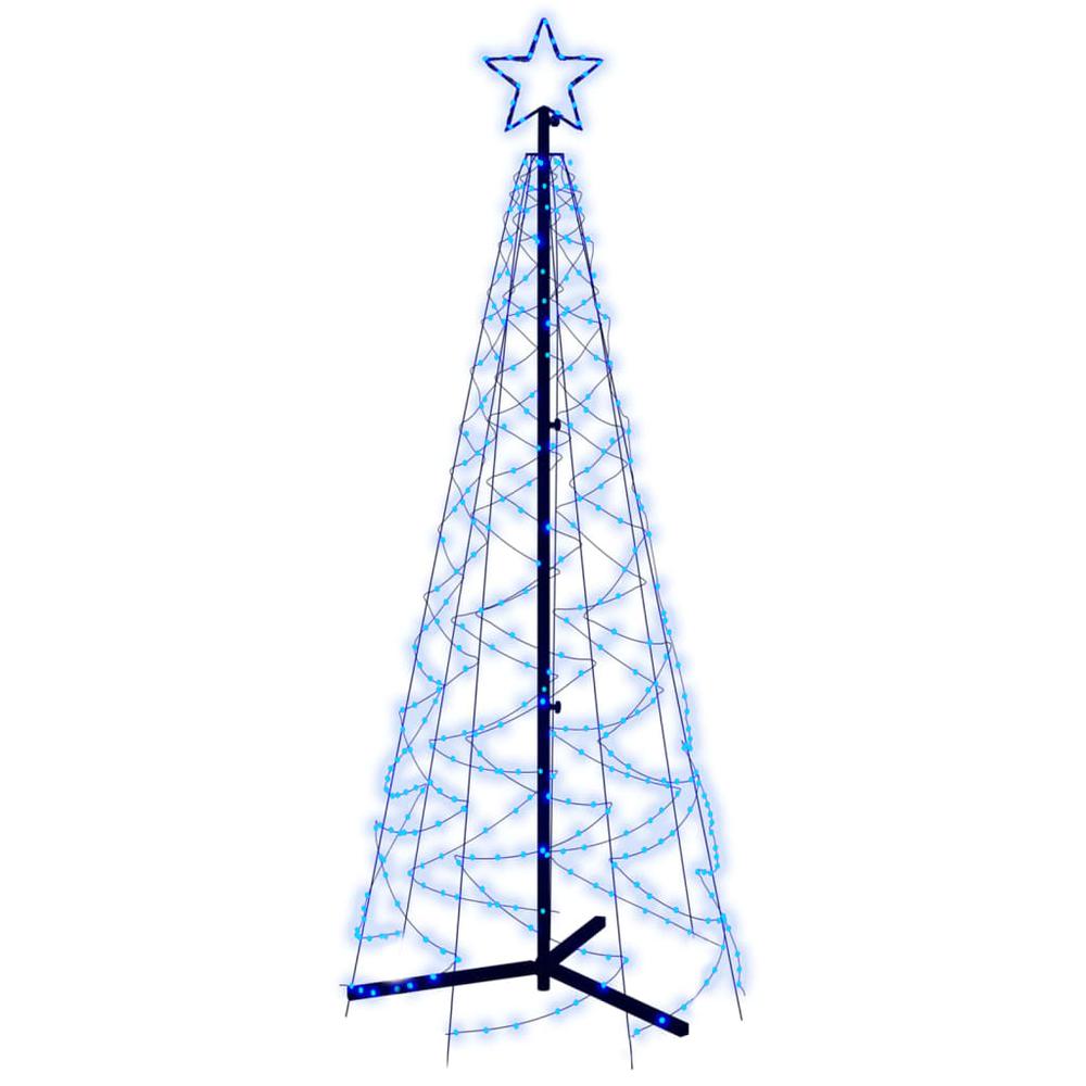 Christmas Cone Tree Blue 200 LEDs 2x6 ft. Picture 1