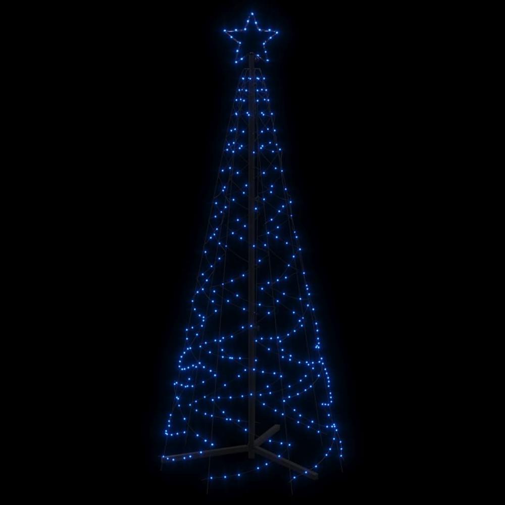 Christmas Cone Tree Blue 200 LEDs 2x6 ft. Picture 3