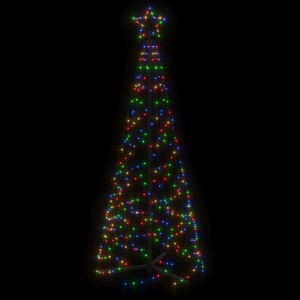 Christmas Cone Tree Colorful 200 LEDs 2x6 ft. Picture 3